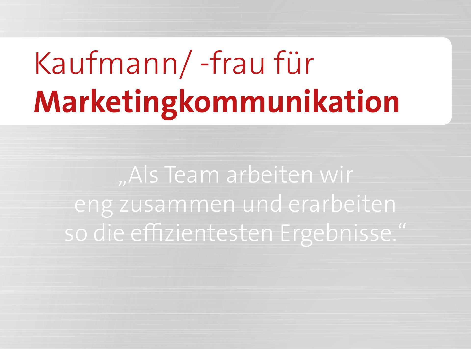 Kaufmann/ -frau für Marketingkommunikation | Alulux